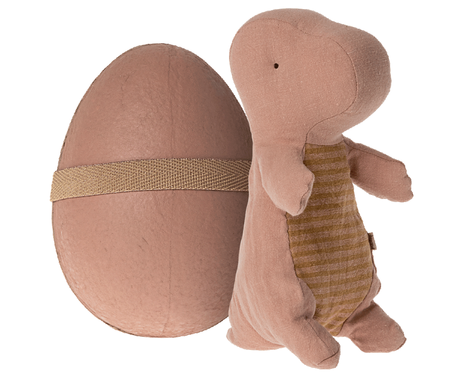 Maileg - Gantosaurus In Egg, Small - Old Rose