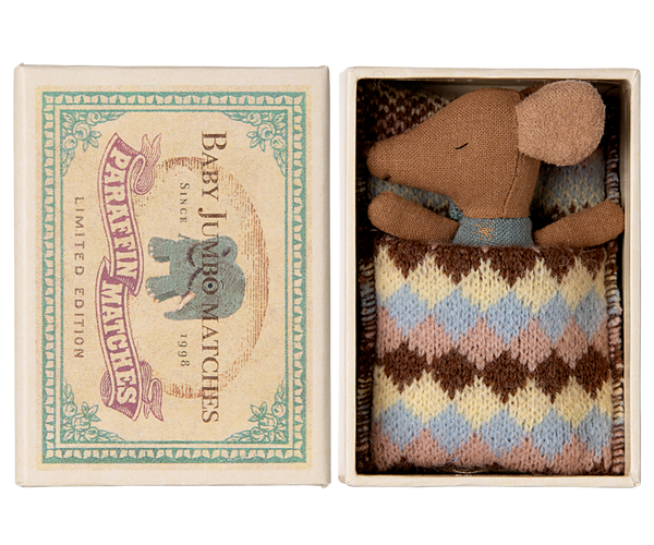 Maileg Sleepy/Wakefield Mouse - Blue