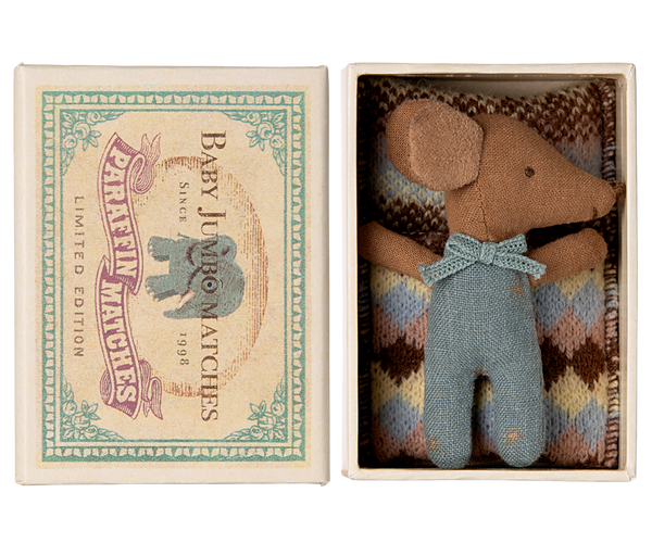 Maileg Sleepy/Wakefield Mouse - Blue