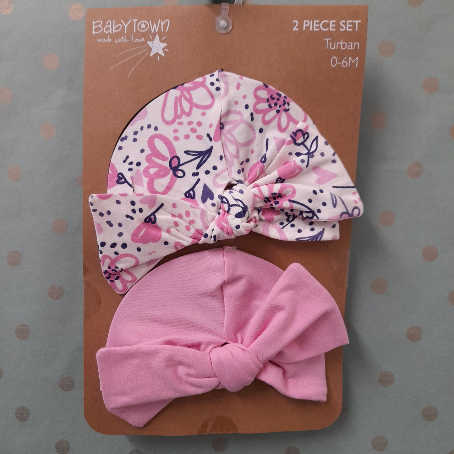 Babywear 2 piece Turban Set 0-6 months