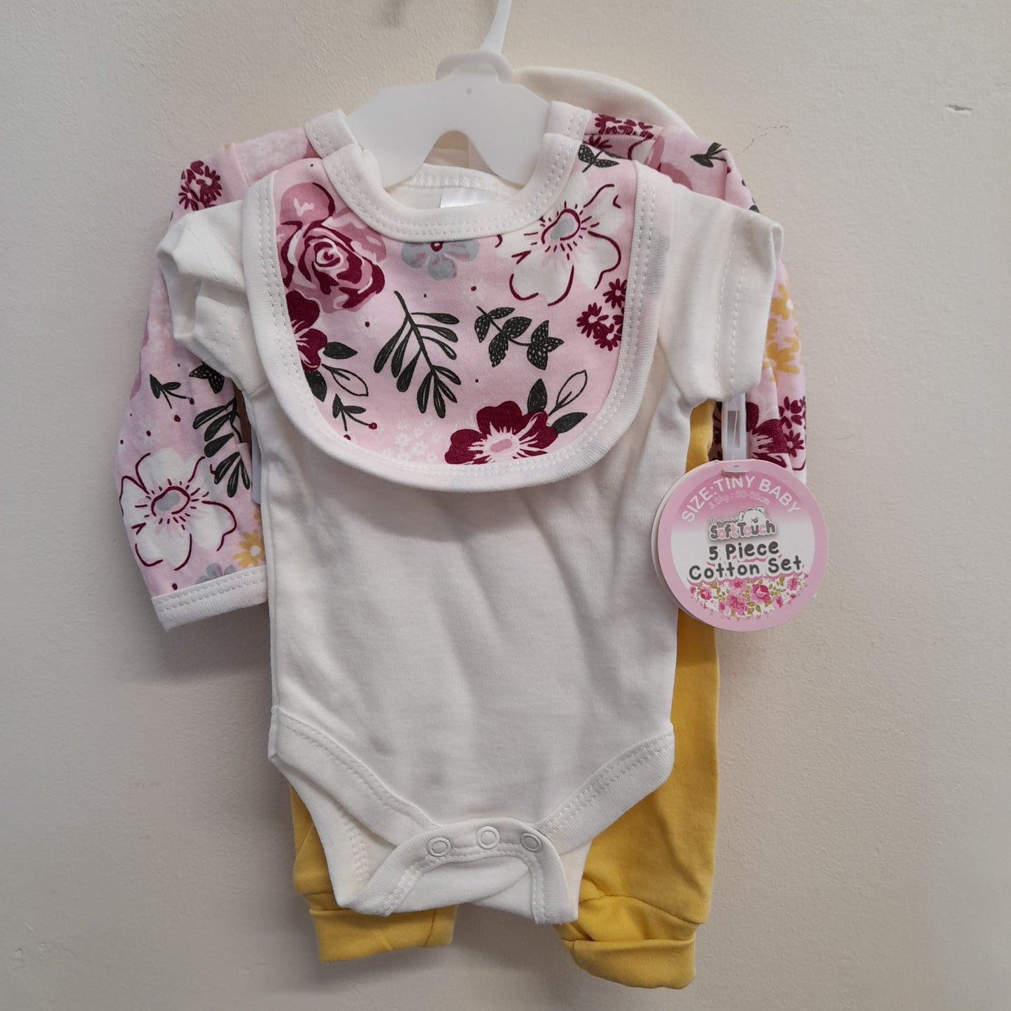 Babywear 'Tiny baby' 5 Piece Set, Floral
