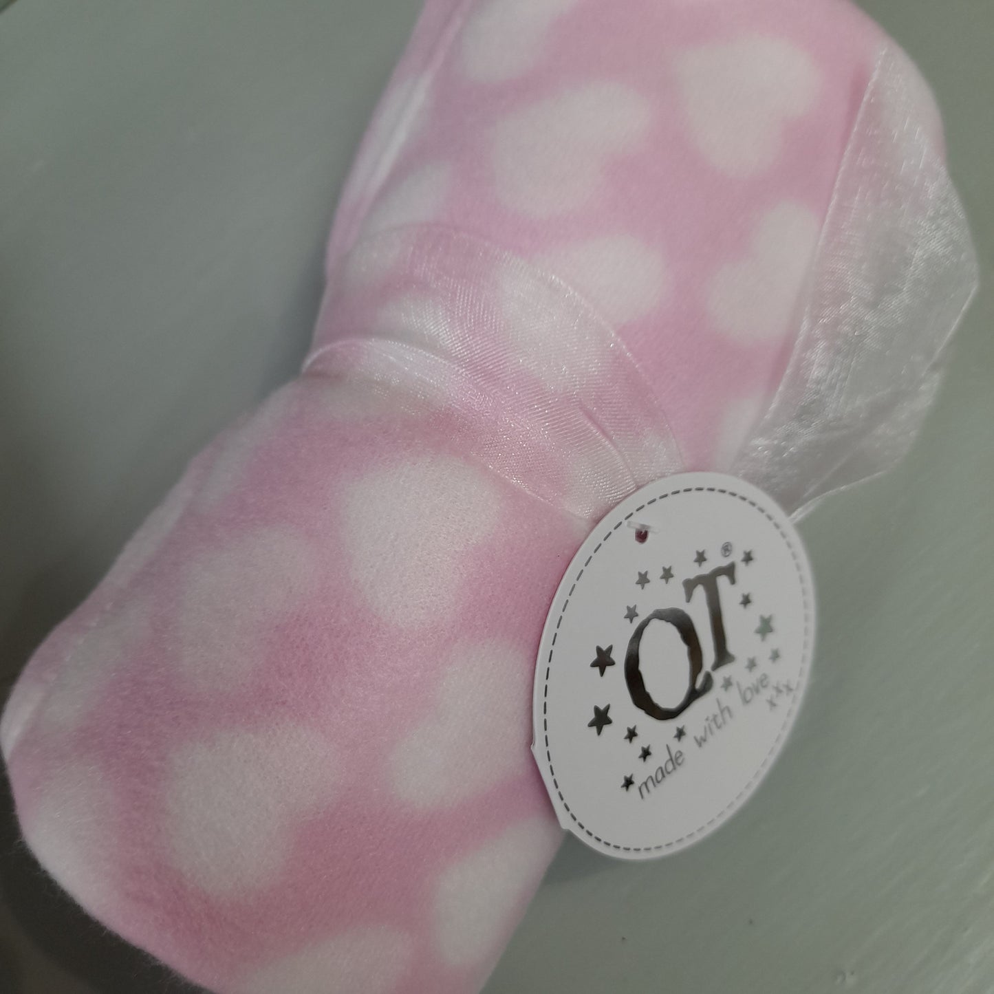 Baby Blanket, Pink Fleece, 75cm x 75cm