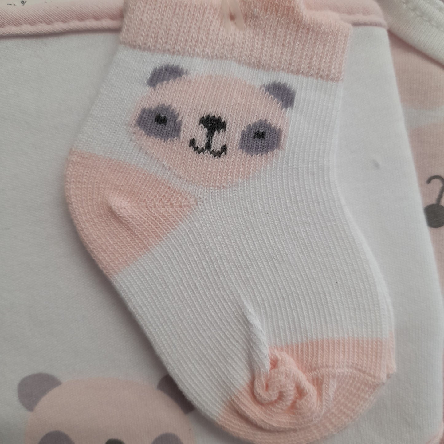 Babywear, Bear 4 Piece Gift Set, Pink, with Dust Cover and Bag