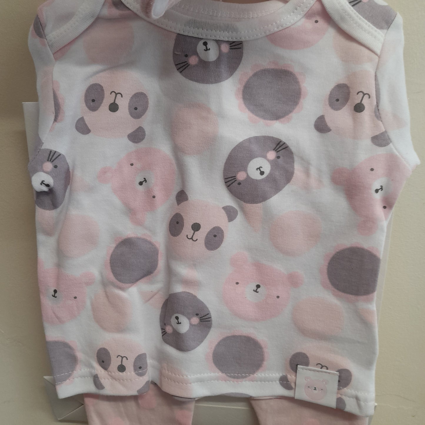 Babywear, Bear 4 Piece Gift Set, Pink, with Dust Cover and Bag