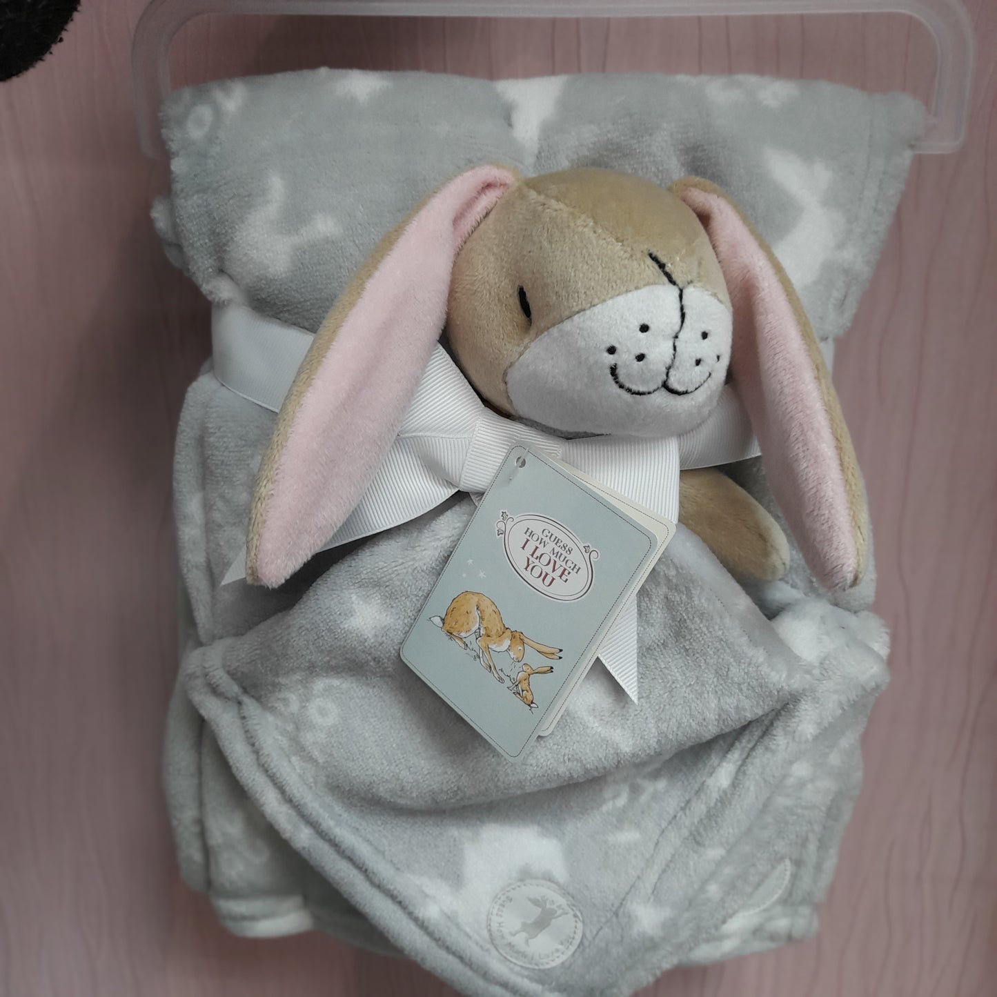 Baby 'Guess How Much I Love You' Blanket & Comforter Set, Grey / Navy