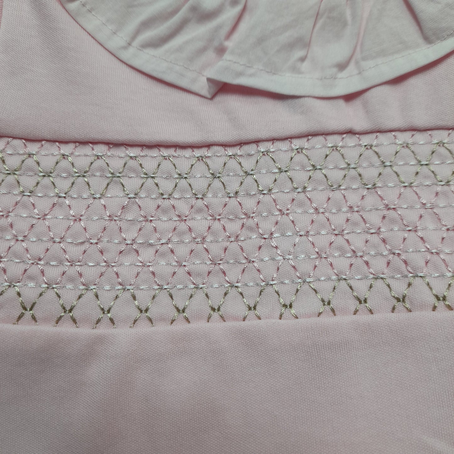 Babywear All-in-one With Smocked Detail, Pink