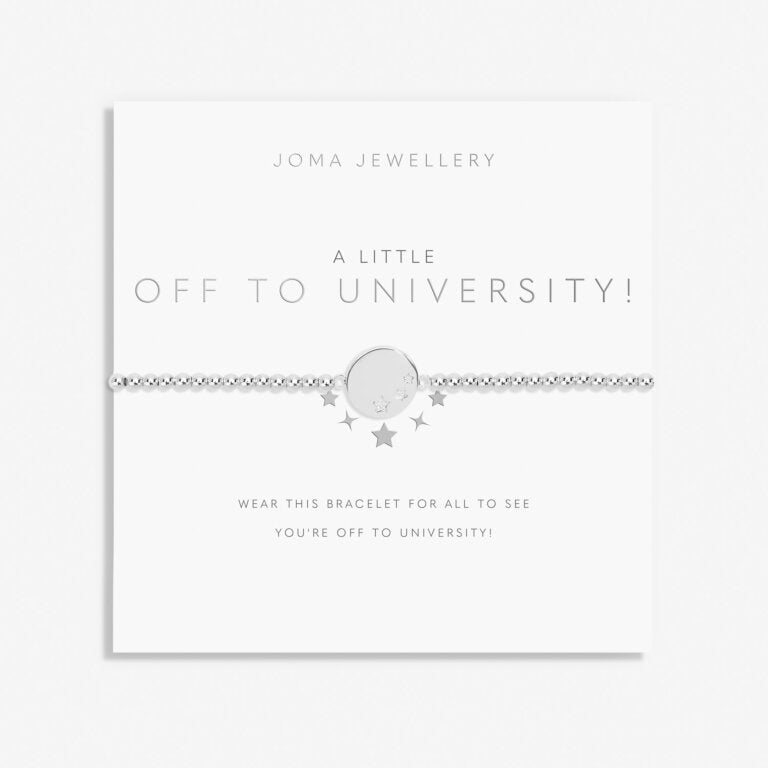 Joma Bracelet A Little Off to University, Silver-plated