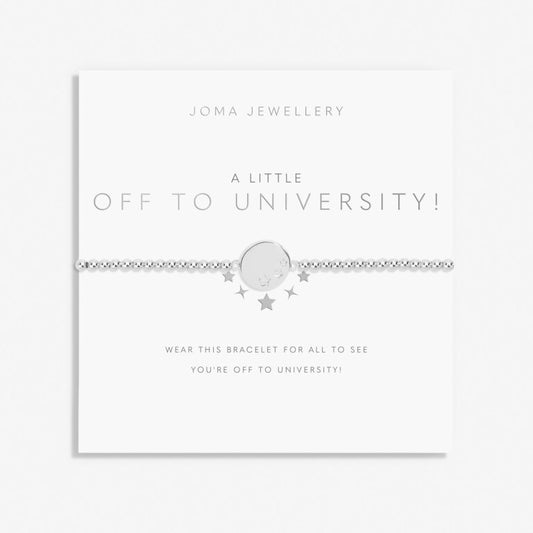 Joma Bracelet A Little Off to University, Silver-plated