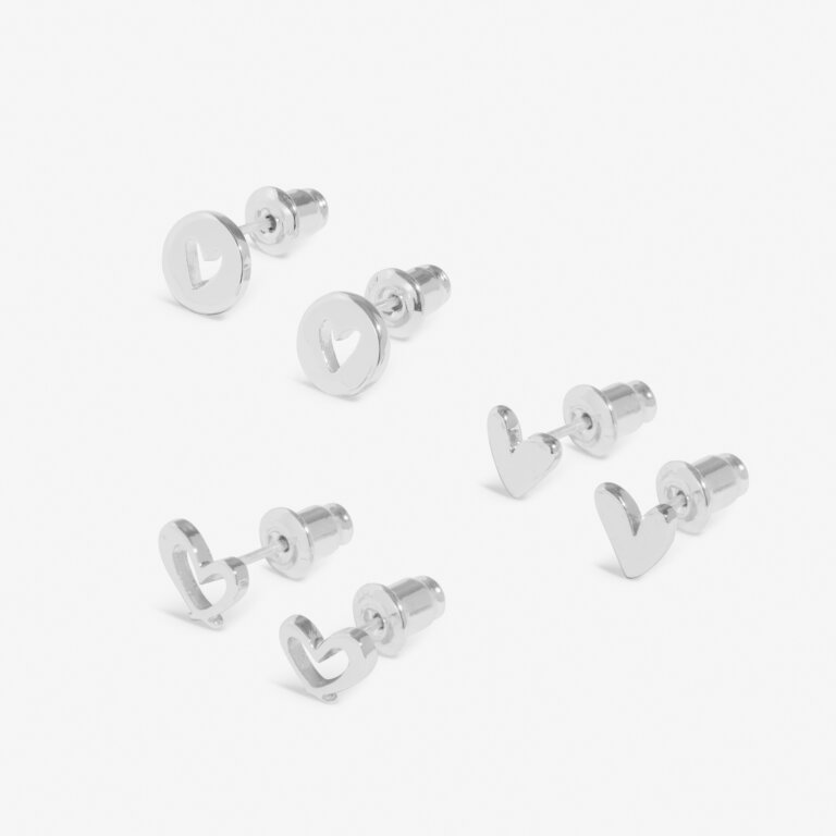 Joma 30th Birthday Earrings Set of 3, Silver-plated