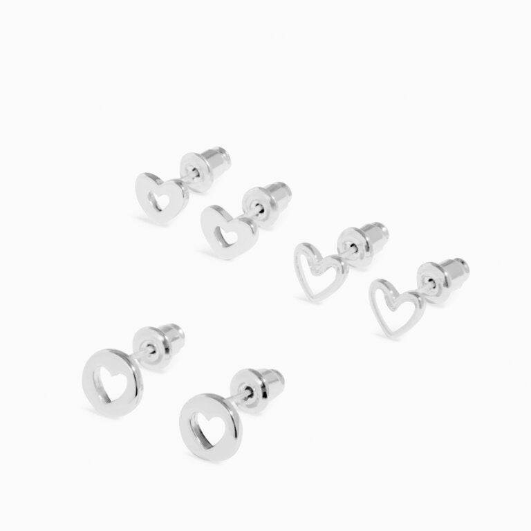 Joma 60th Birthday Earrings, Set of 3, Silver-plated