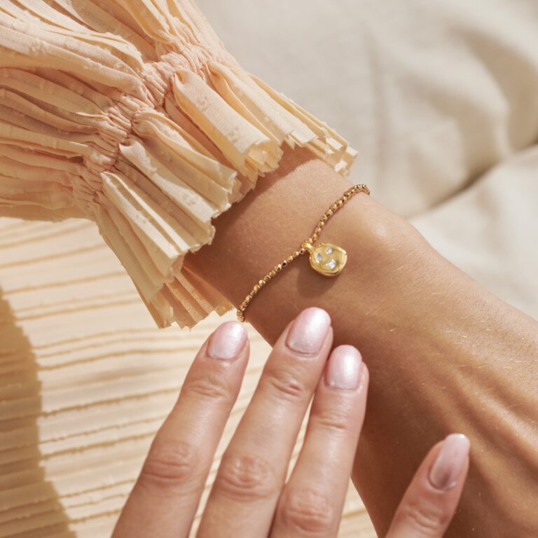 Joma Jewellery Dolce Vita 'You Make My Heart Smile' Bracelet, Gold-Plated