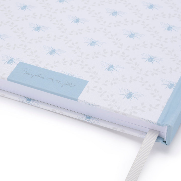 Sophie Allport 'Bees & Leaves' A5 Fabric Covered Notebook