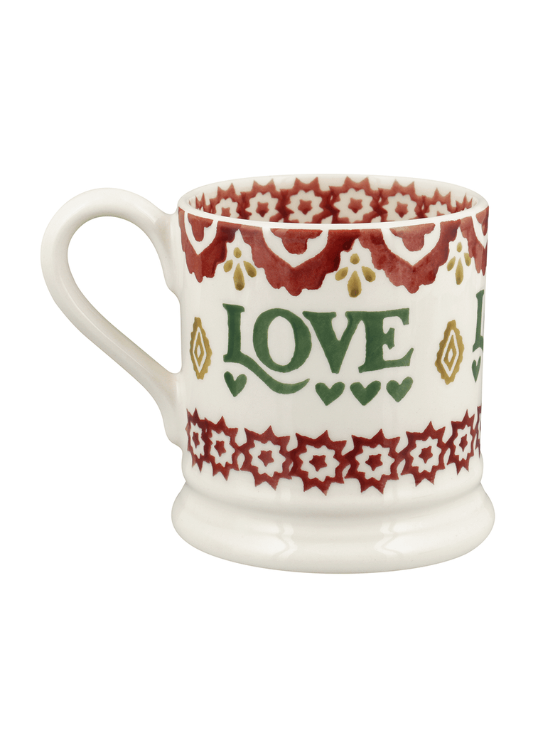 Emma Bridgewater 'Christmas Joy' Set of 2 Boxed ½ Pint Mugs