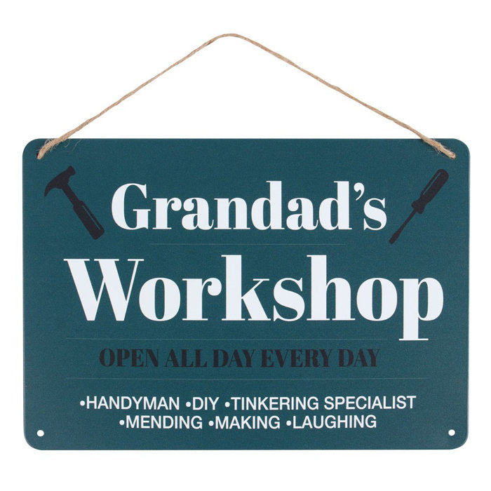 Grandad's Workshop Metal Sign