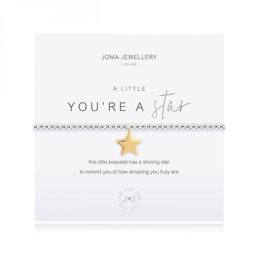 Joma A Little 'You're A Star' Bracelet, Silver-plated