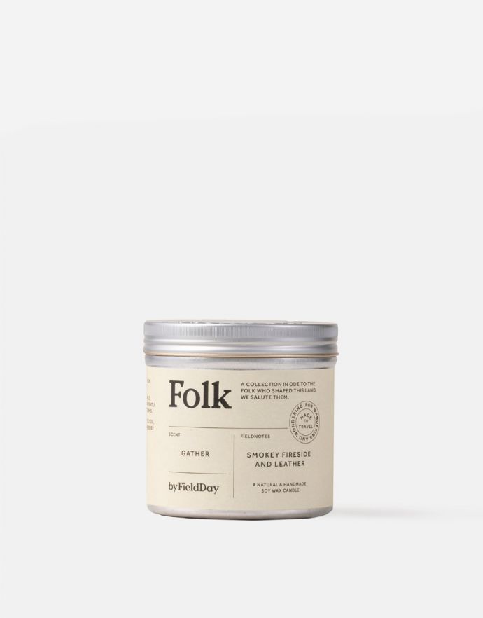 Fieldday 'Gather' Folk Tin Candle