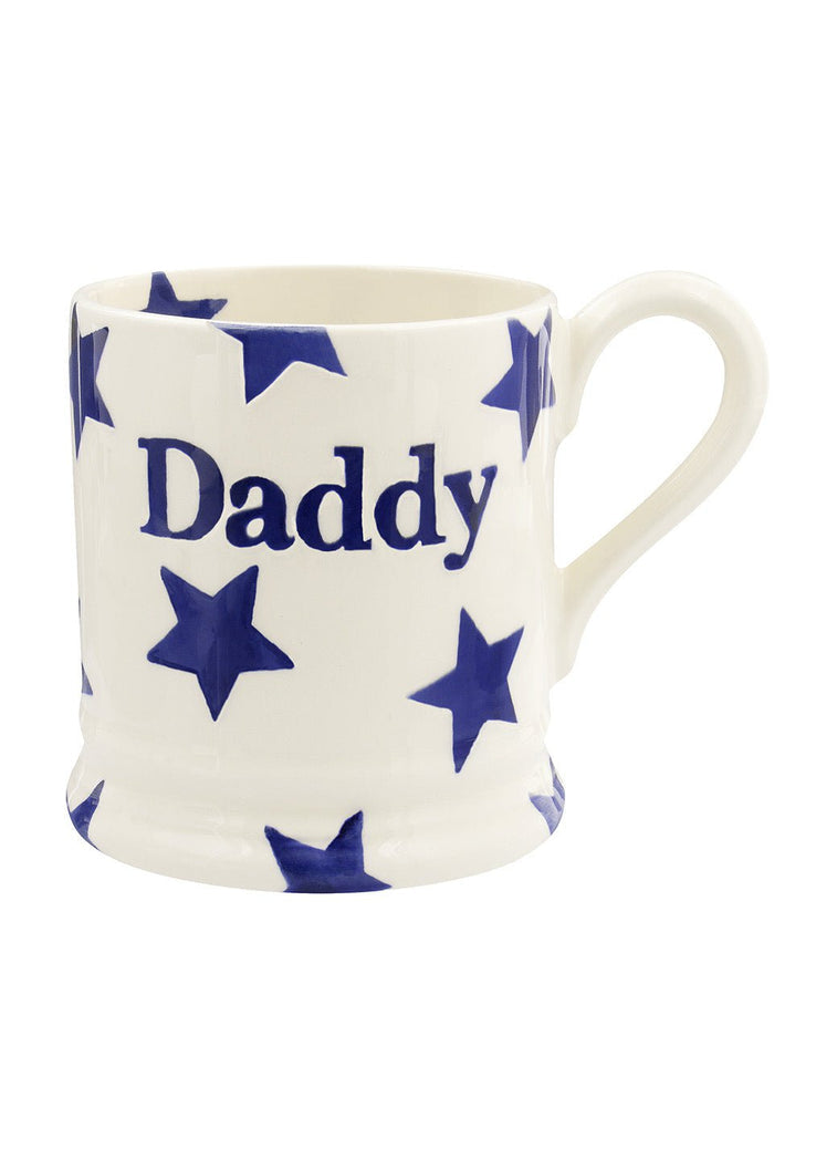 Emma Bridgewater Blue Star Daddy ½ Pint Mug