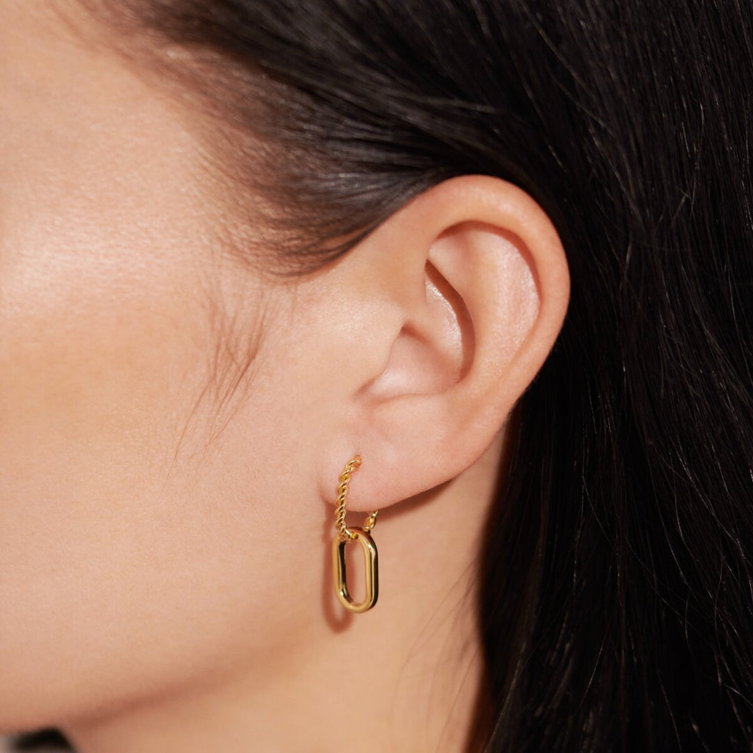 Joma Statement Gold Rope Earrings, Gold-Plated
