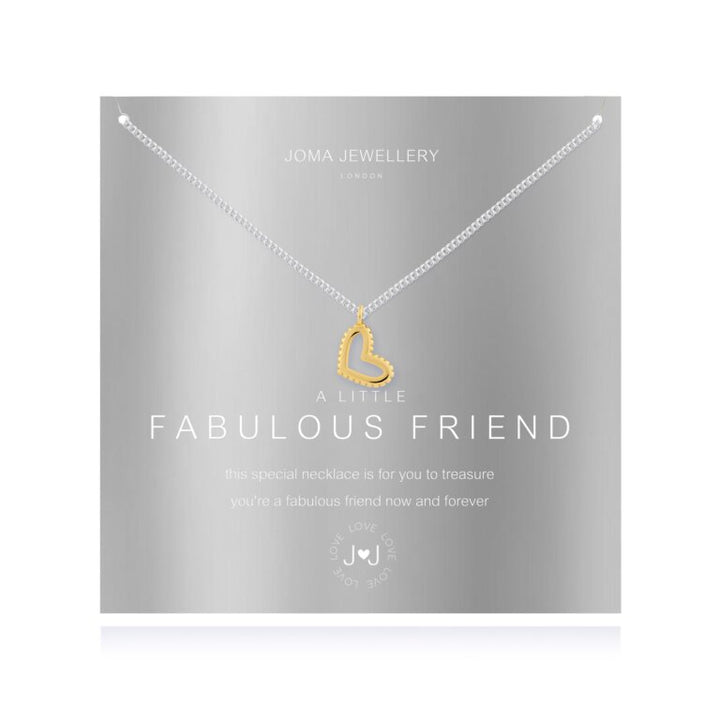 Joma Fabulous Friend Necklace, Silver-plated & Gold-Plated