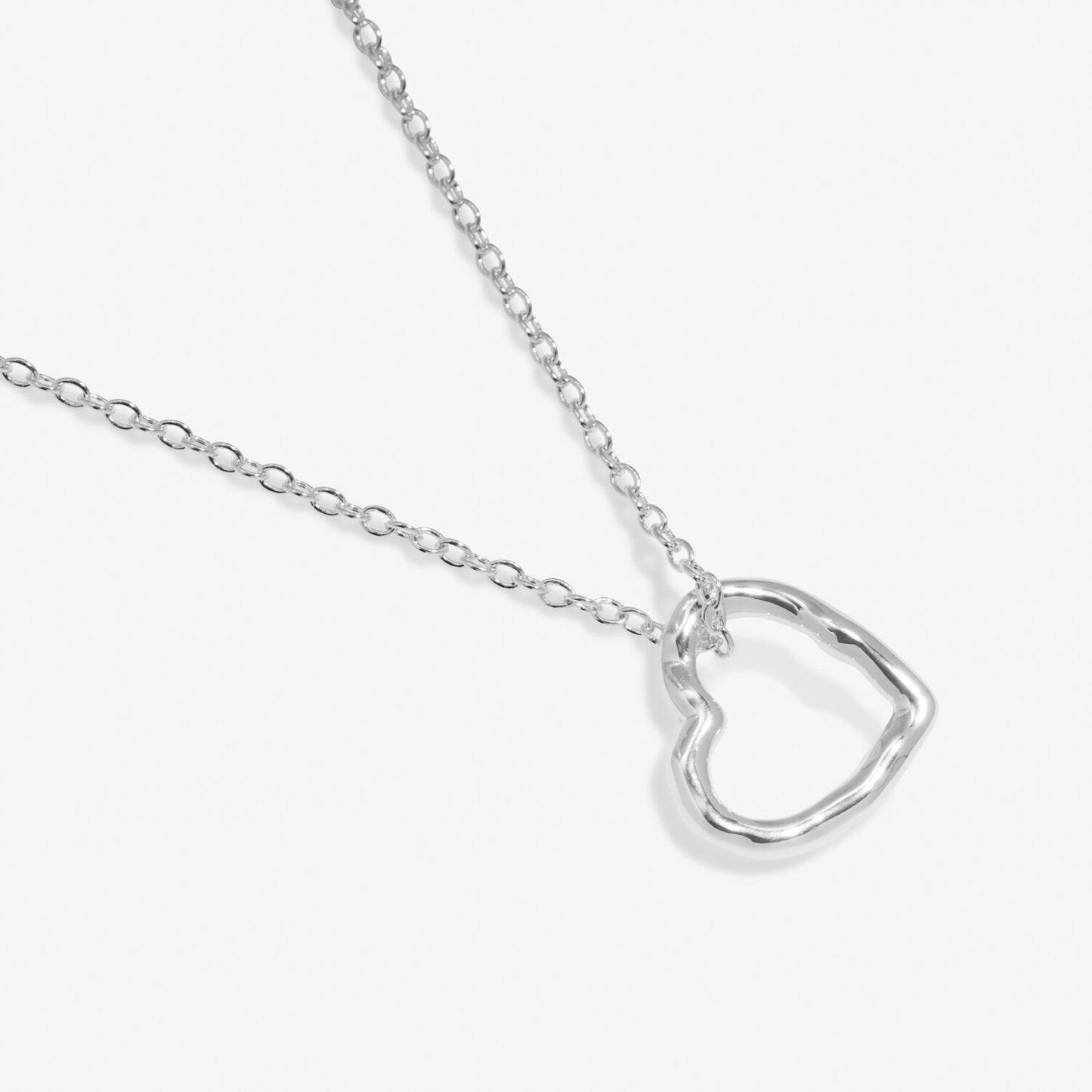 Joma Style Stories Heart Necklace, Silver-Plated