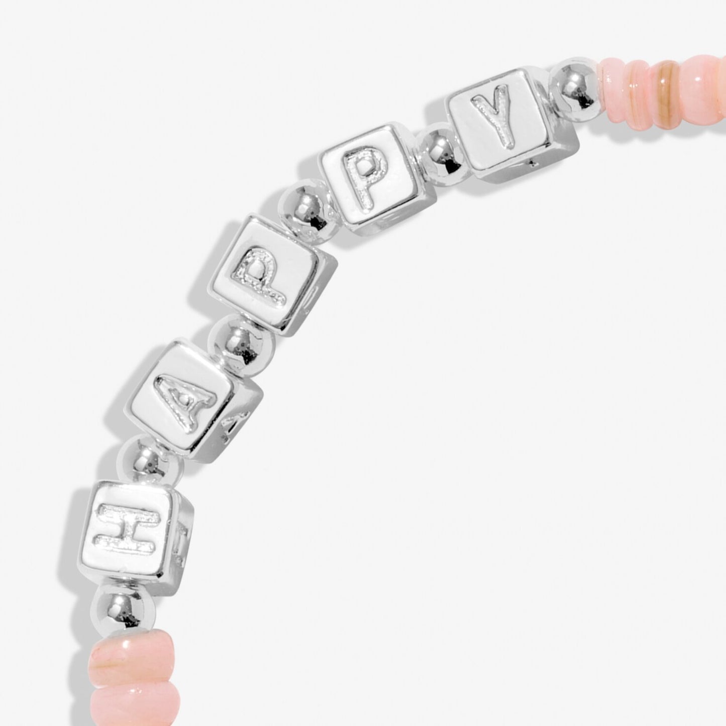 Joma Children's Happy Little Moments Happy Birthday Bracelet, Silver-Plated & Natural Shell Beading
