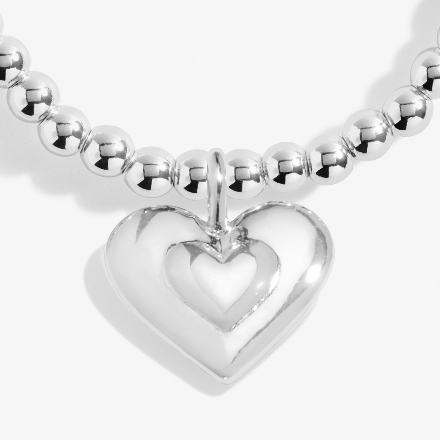 Joma A Little Heart Jewellery Box with Wonderful Mum Bracelet, Silver-Plated
