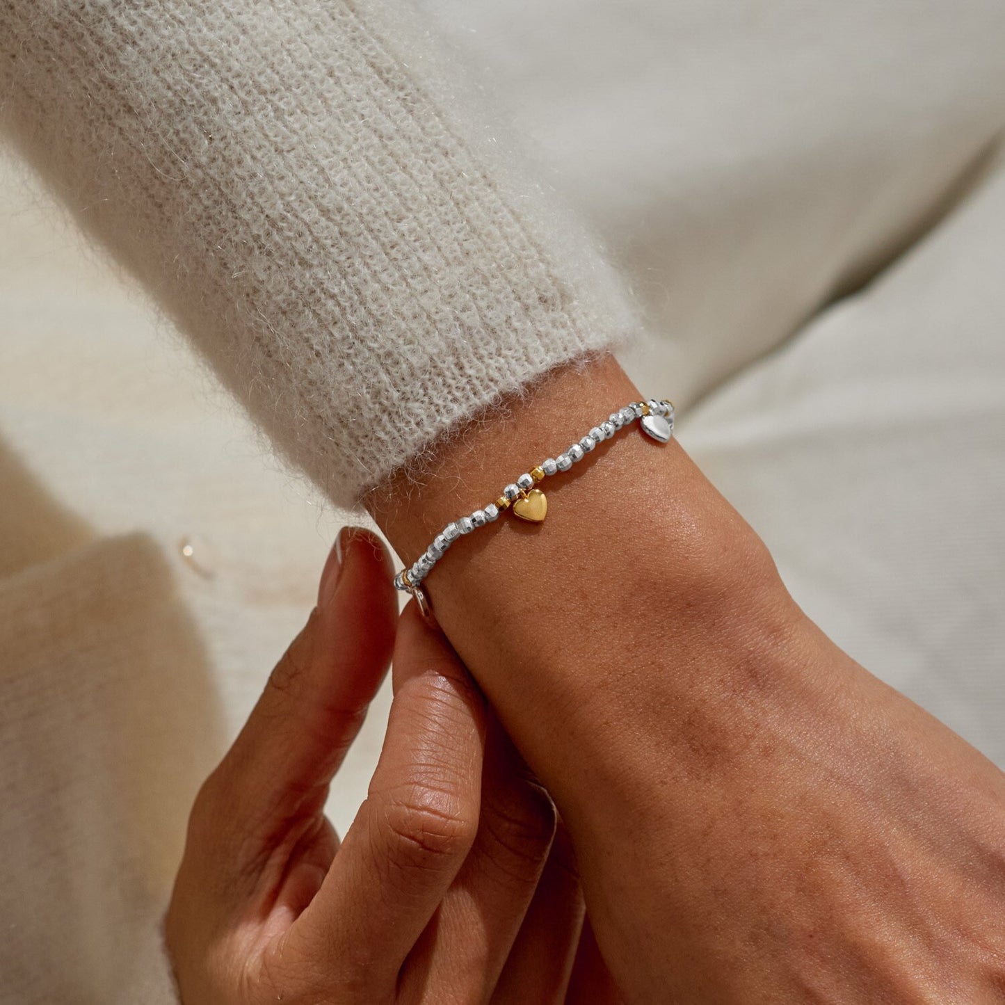 Joma Sparkle Confetti Fabulous Friend Bracelet, Silver & Gold-Plated