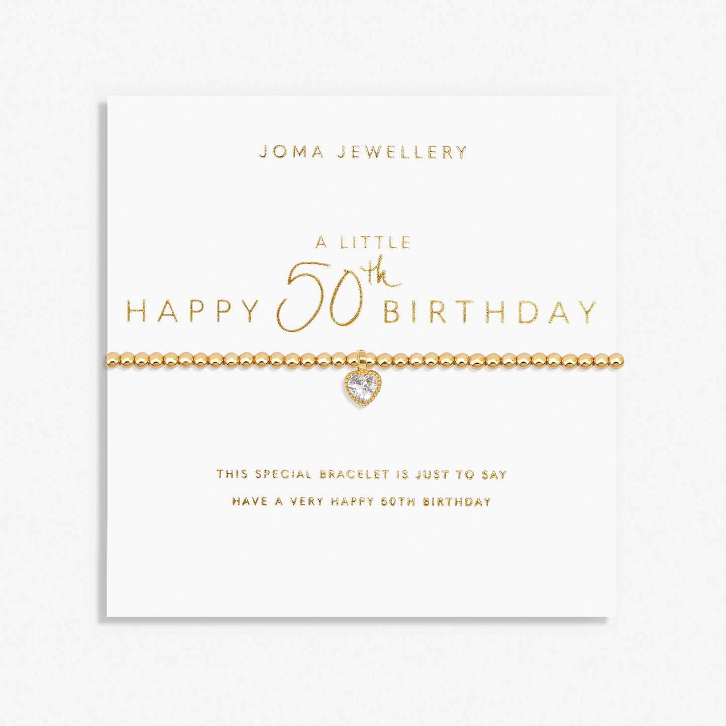Joma A Little Happy 50th Bracelet Bracelet, Gold-Plated