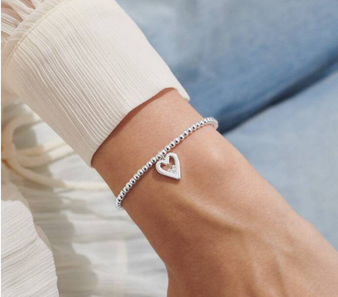 Woman A Little Happy Birthday Daughter Bracelet, Silver-Plated