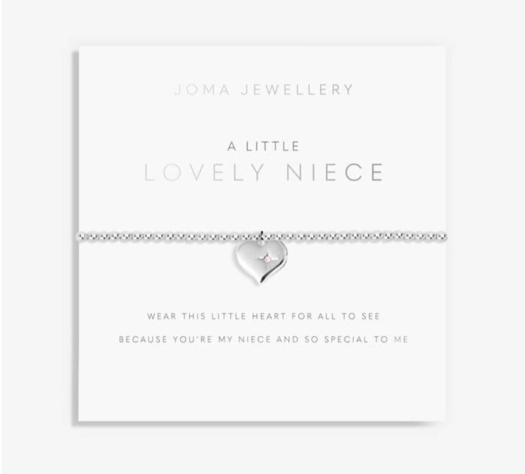 Joma Children's A Little Lovely Niece Bracelet, Silver-Plated