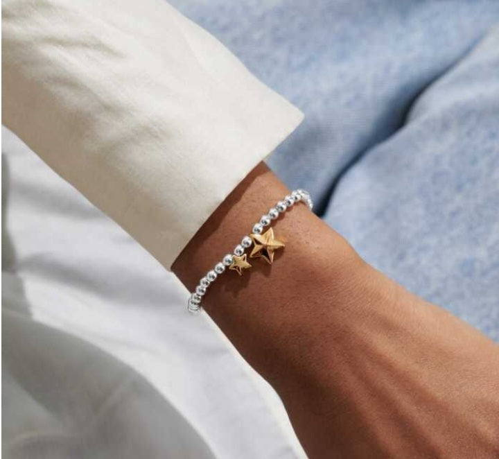 Joma A Little Congratulations Bracelet, Silver-plated & Gold-Plated, Boxed