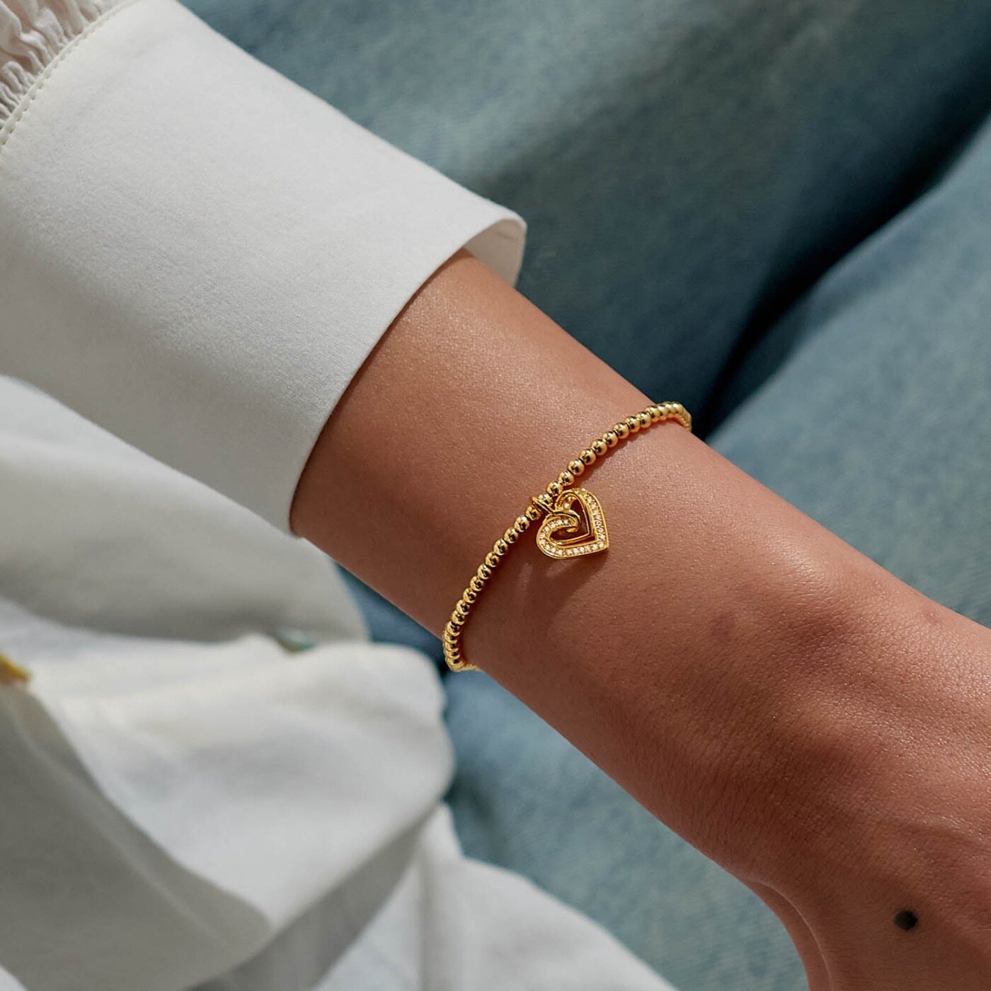 Joma A Little Forever Thankful You're My Friend Bracelet, Gold-Plated