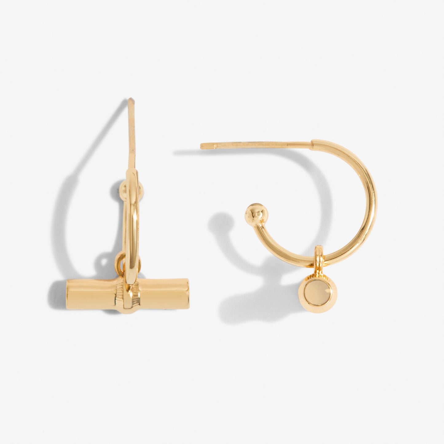 Joma Aura Bar Hoop Earrings, Gold-Plated