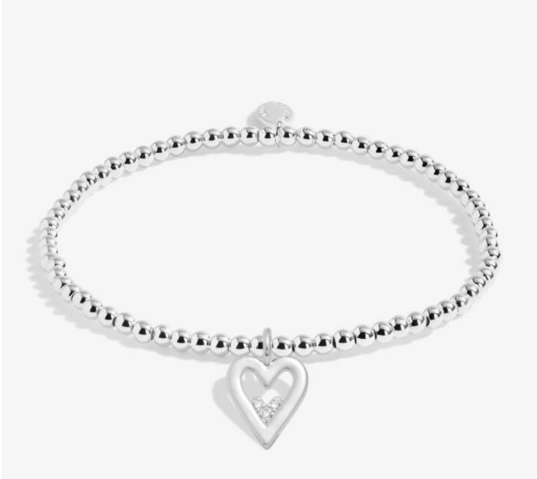 Woman A Little Happy Birthday Daughter Bracelet, Silver-Plated