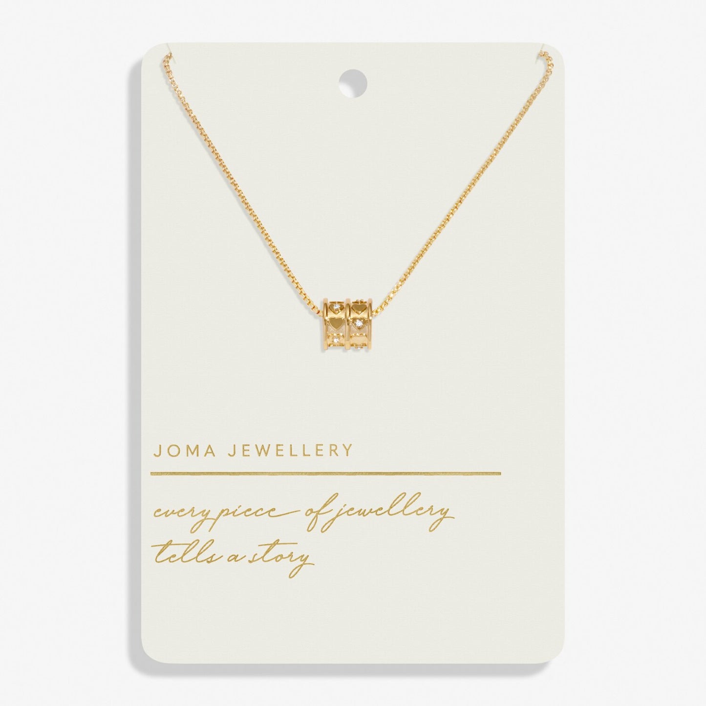 Joma Style Stories Barrel Necklace, Gold-Plated