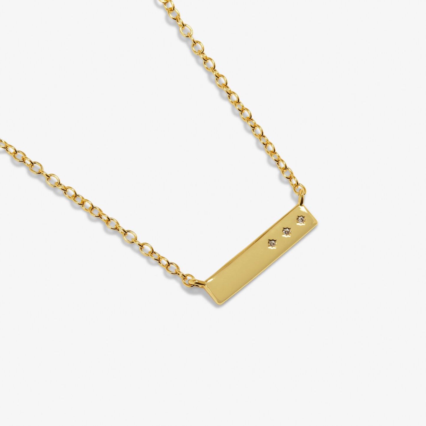 Joma Style Stories Bar Necklace, Gold-Plated