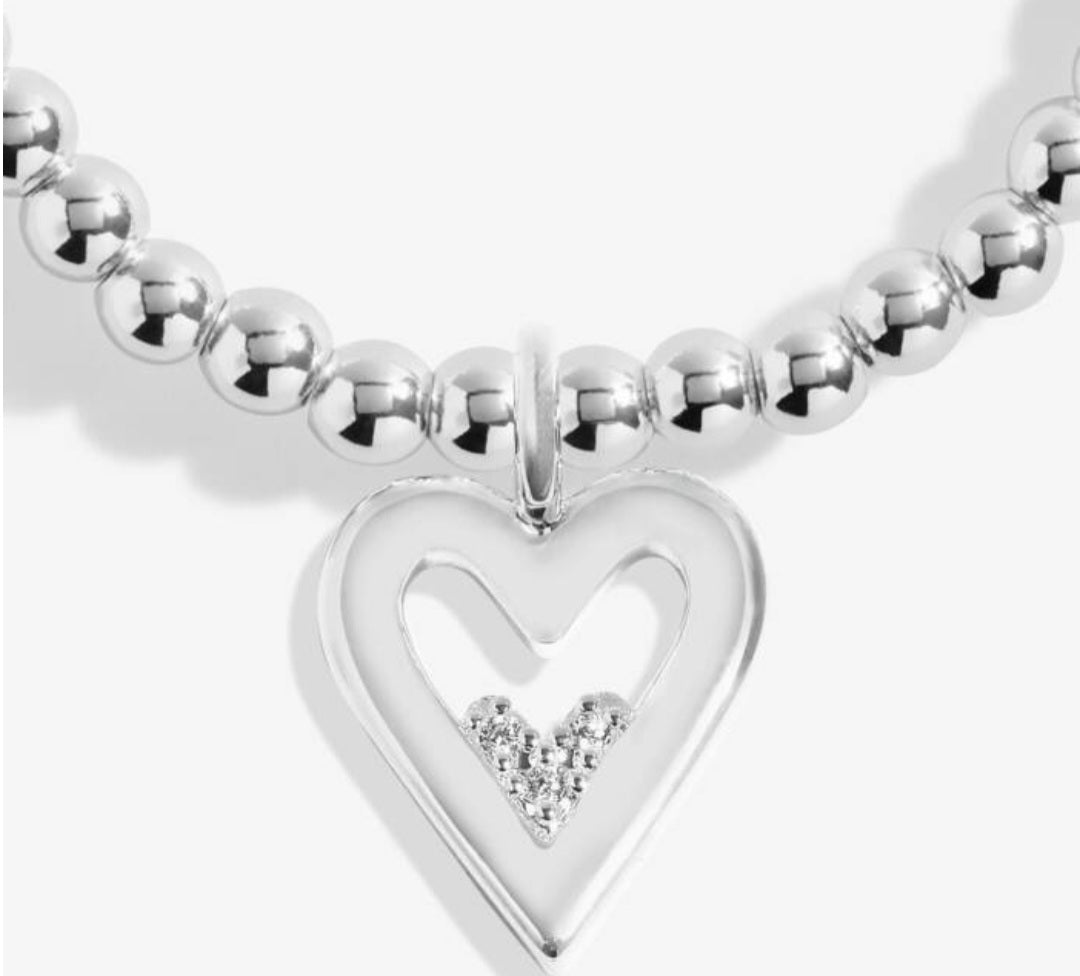 Woman A Little Happy Birthday Daughter Bracelet, Silver-Plated