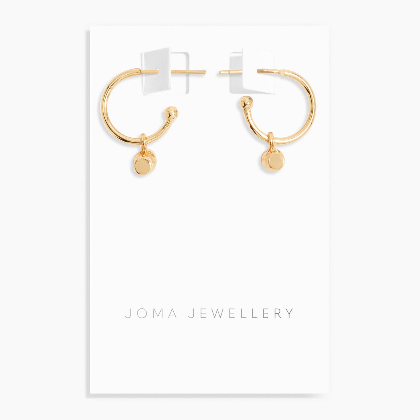 Joma Aura Bar Hoop Earrings, Gold-Plated