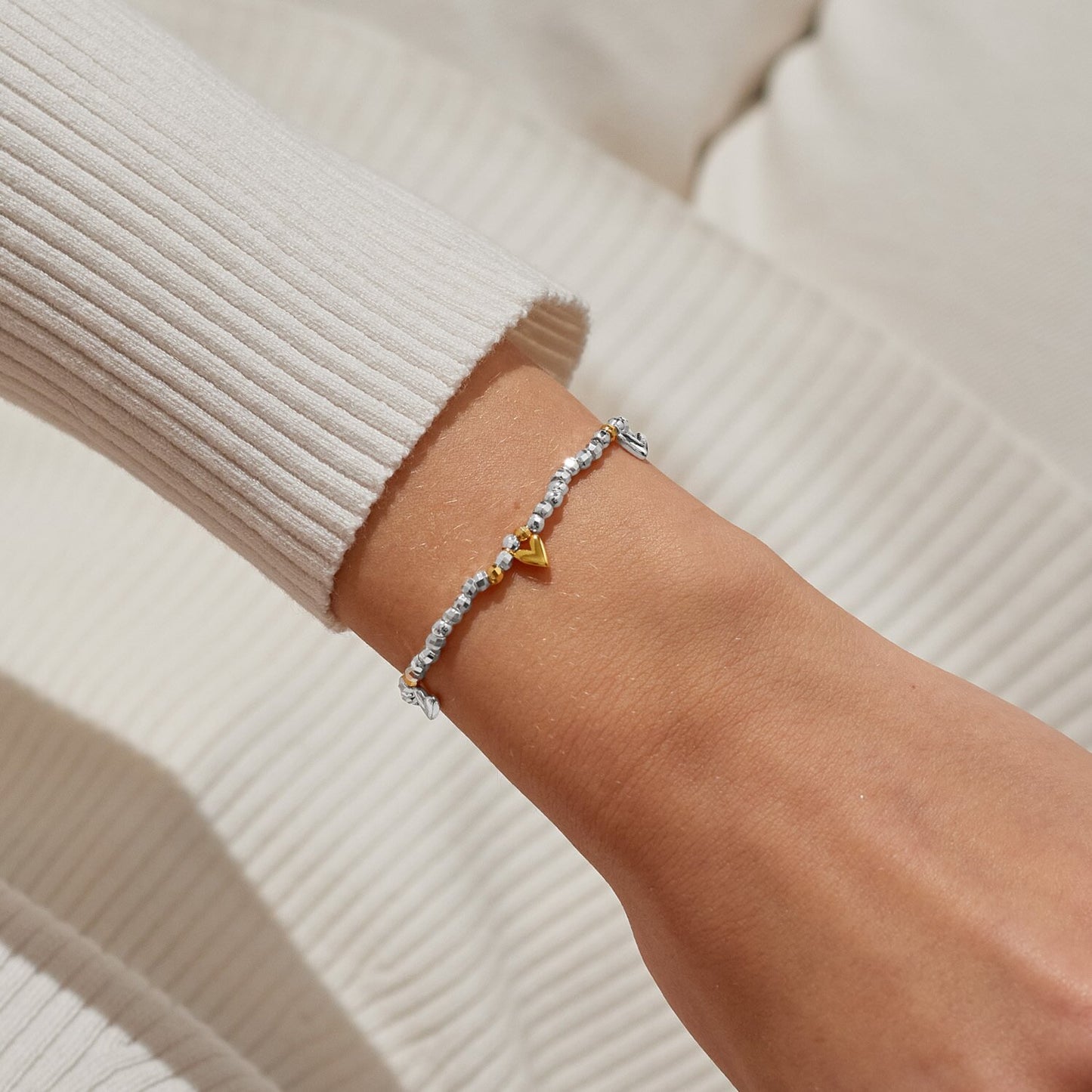 Joma Sparkle Confetti Love & Wishes Bracelet, Silver & Gold-Plated