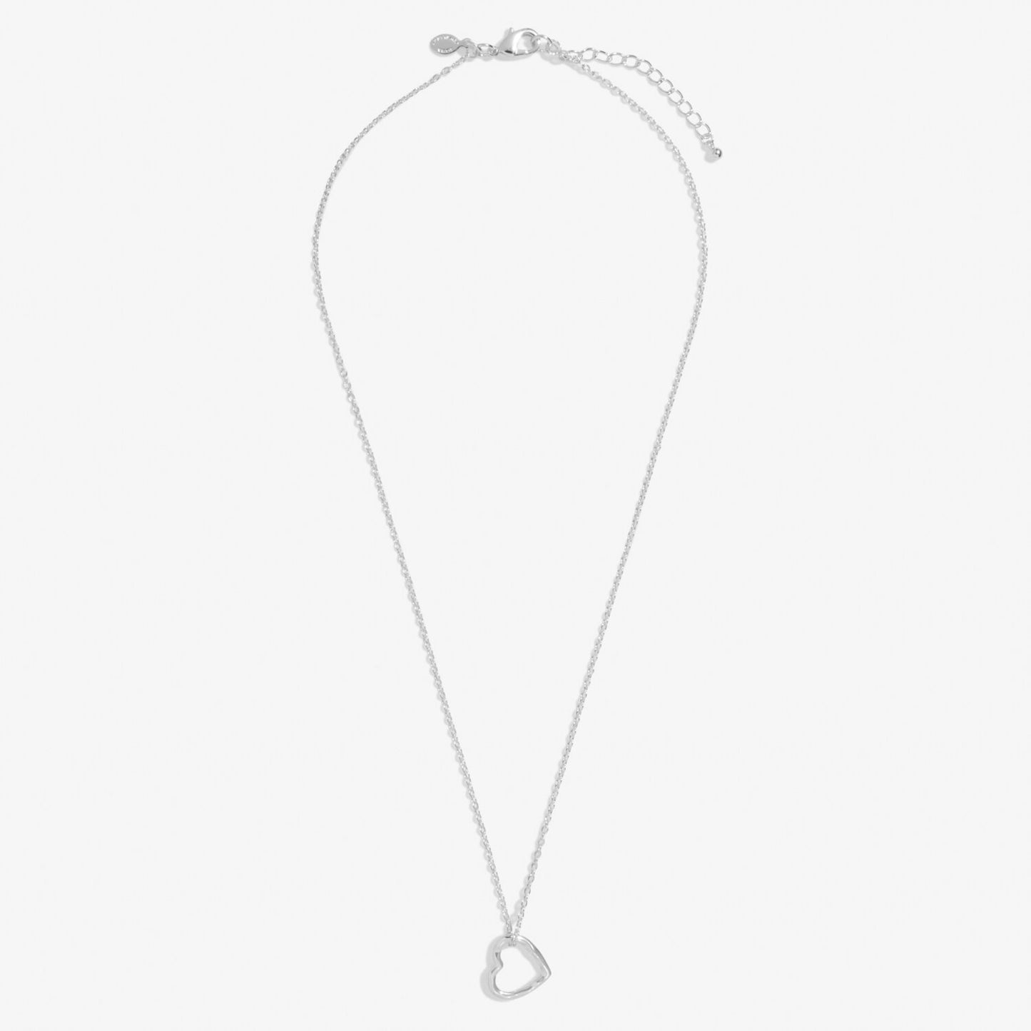 Joma Style Stories Heart Necklace, Silver-Plated