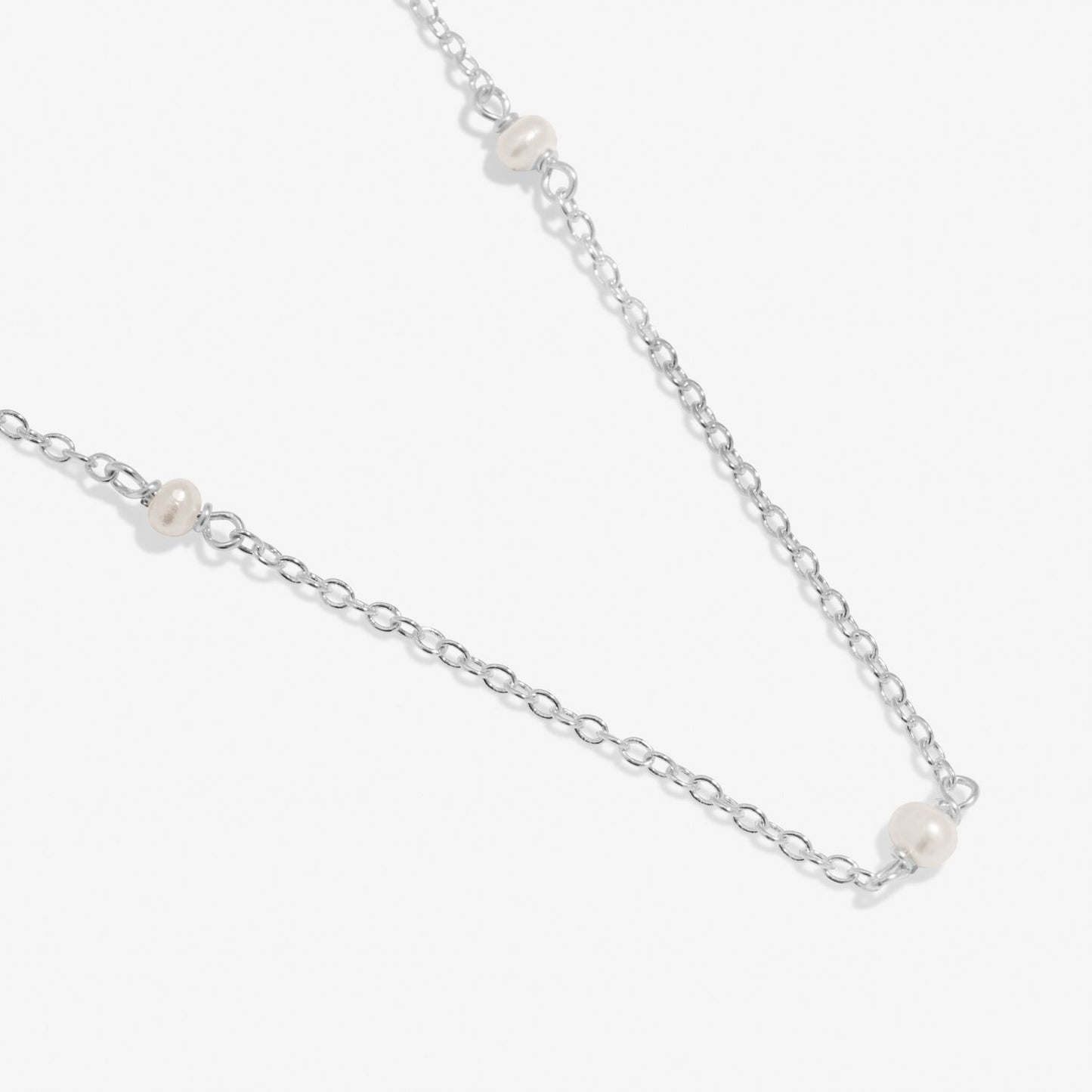 Joma Style Stories Pearl  Necklace, Silver-Plated