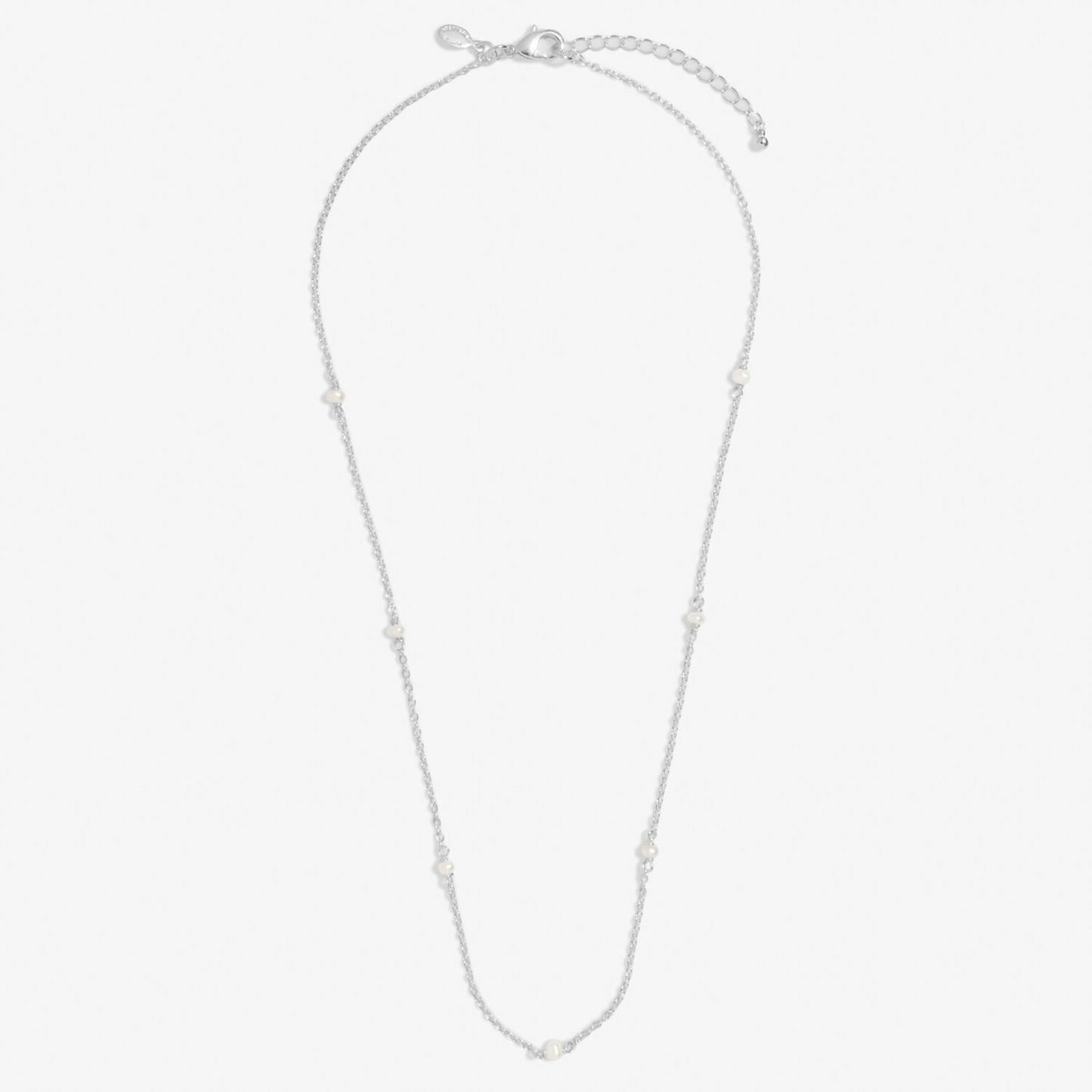 Joma Style Stories Pearl  Necklace, Silver-Plated