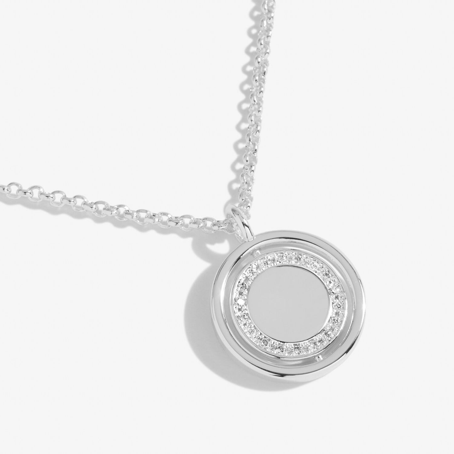 Joma Sentiment Spinners Wish Necklace, Silver-Plated