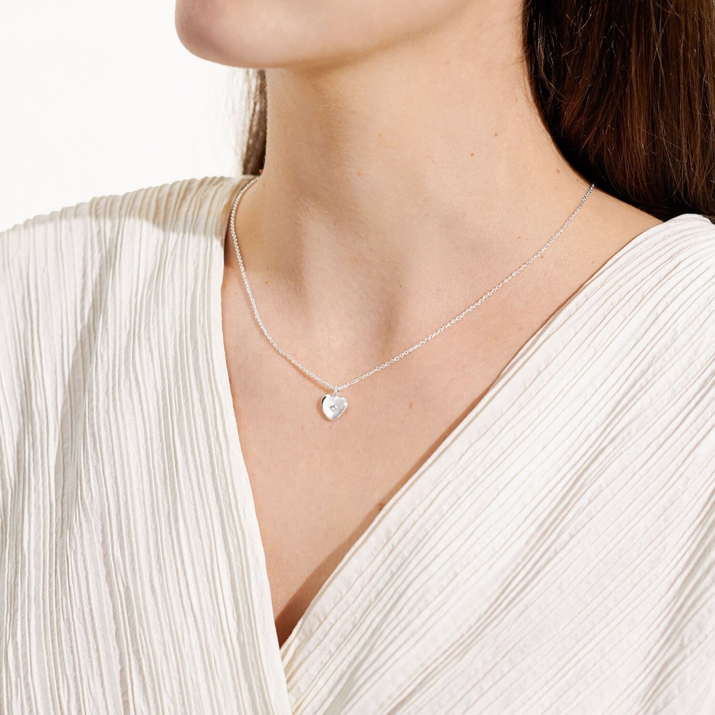 Joma A Little Happy Birthday Necklace, Silver-Plated