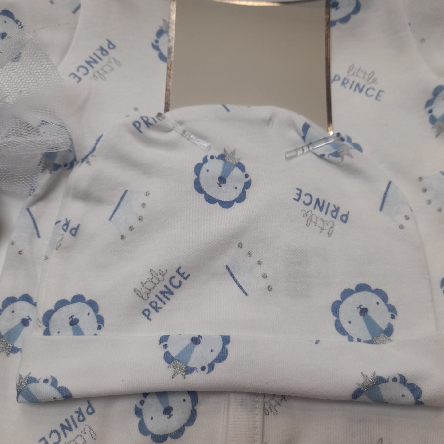 Babywear 'Little Prince' 8 Piece Set, White / Blue
