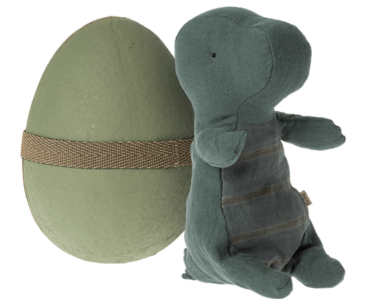 Maileg - Gantosaurus In Egg, Small - Dark Petrol