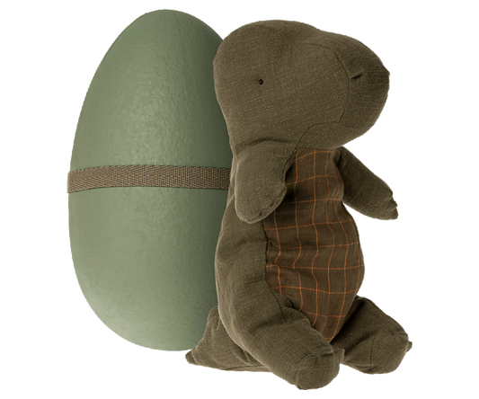 Maileg - Gantosaurus In Egg, Medium - Forest Green