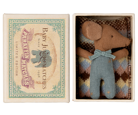 Maileg Sleepy/Wakefield Mouse - Blue
