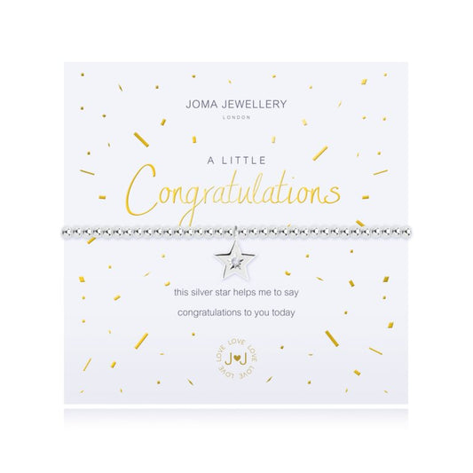 Joma A Little 'Congratulations' Bracelet Silver-plated