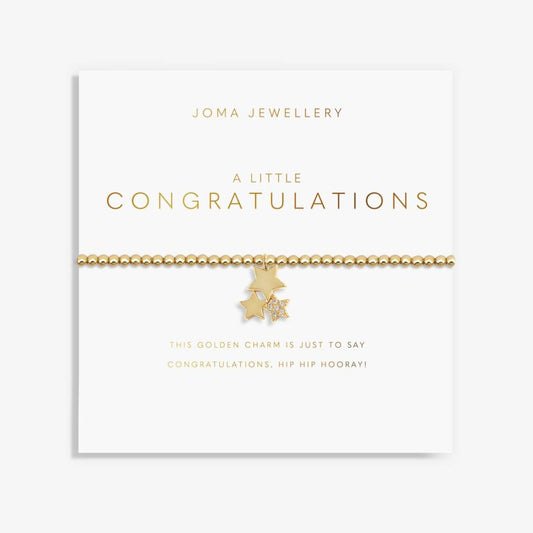 Joma A Little Congratulations Bracelet,  Gold